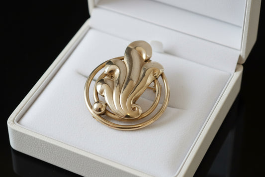 Broche vintage argent 800