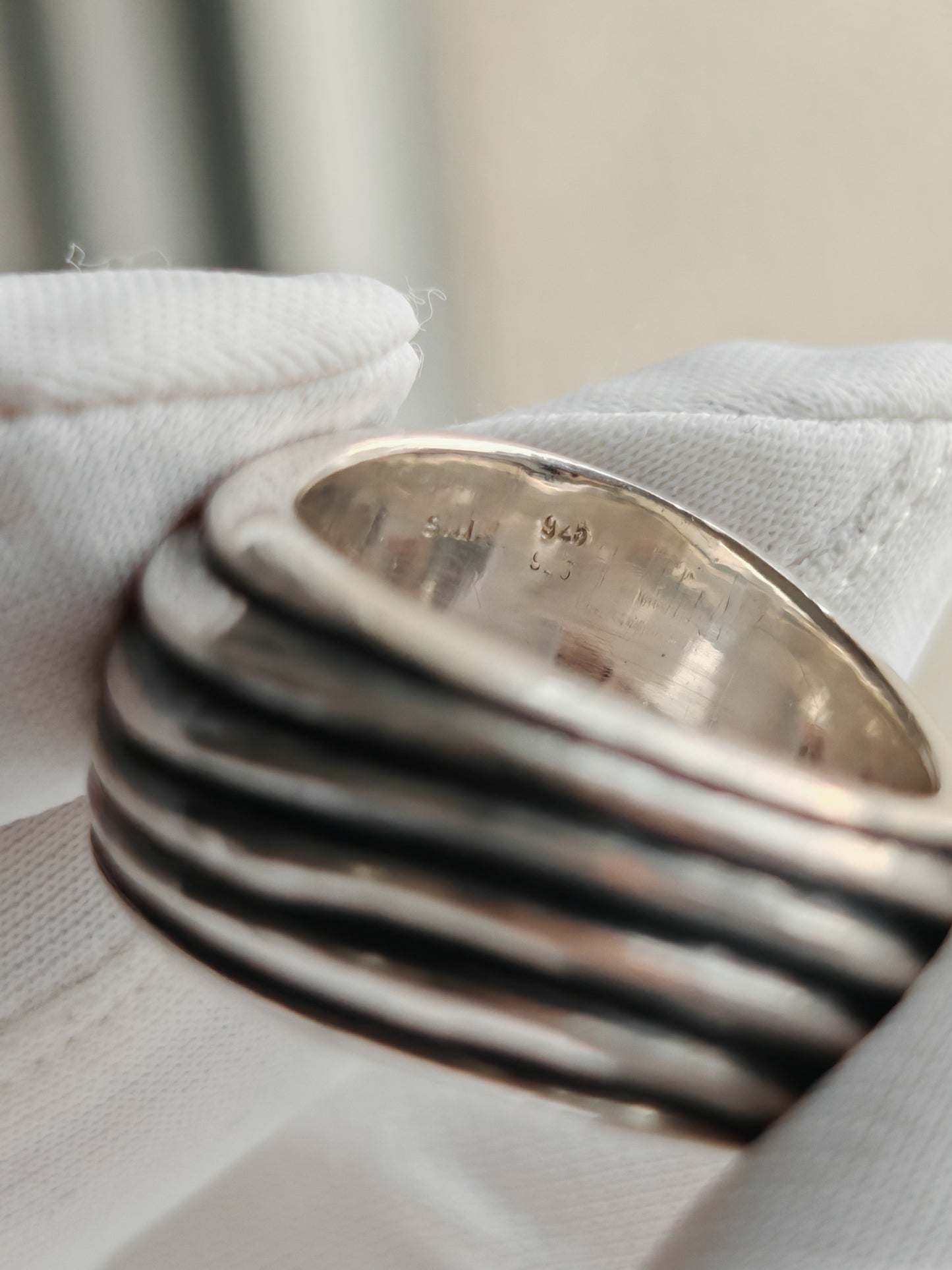 Bague en argent massif