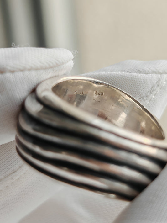 Bague en argent massif