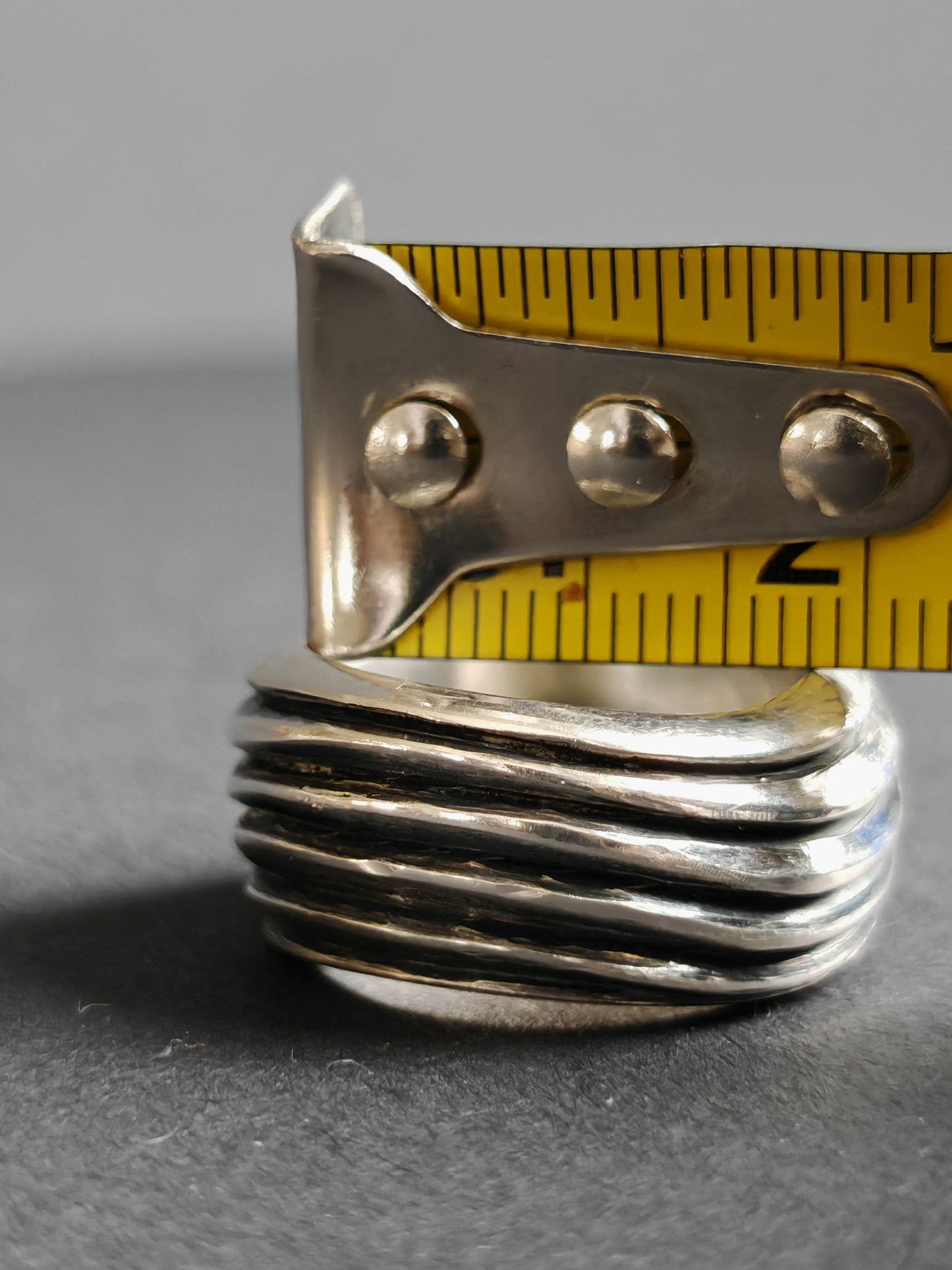 Bague en argent massif